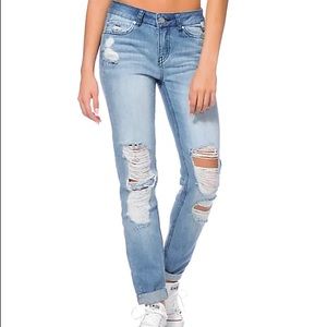 Vintage Reunion Denim Distressed Skinny Jeans